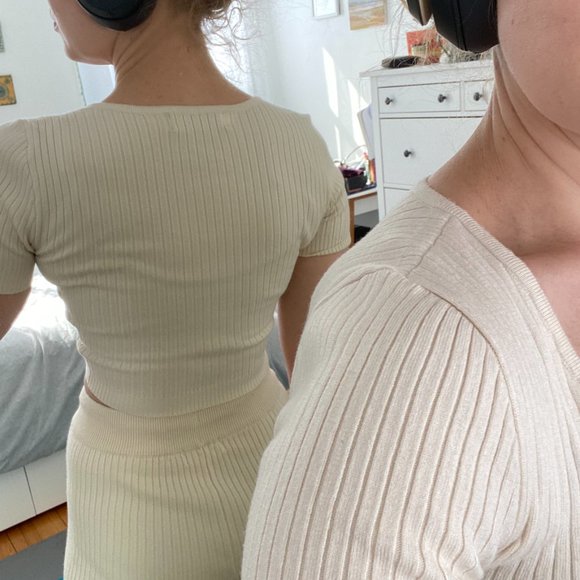 Meshki Knit Crop Top, Size XS - Picture 7 of 9